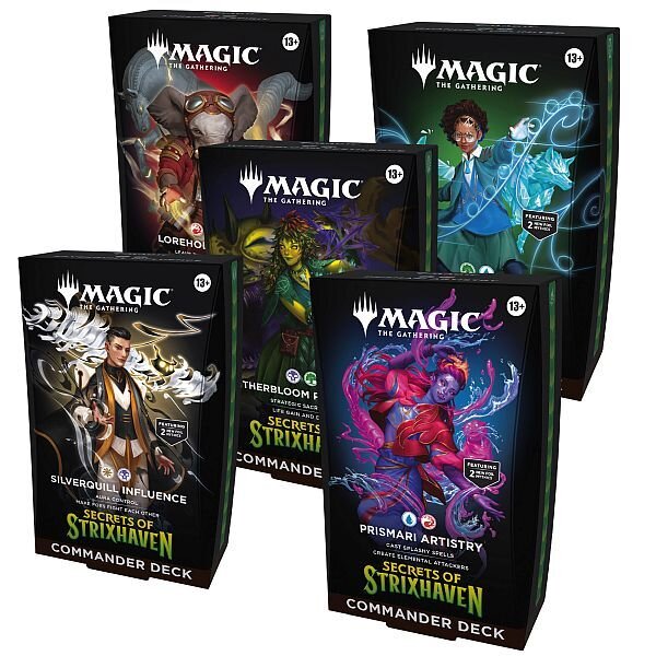 Magic: The Gathering Secrets of Strixhaven Commander Deck Bundle (5 Decks)