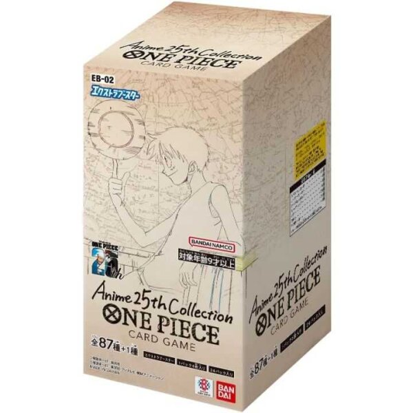 [JP] One Piece EB-02 Anime 25th Collection Booster Display (24 Boosters)