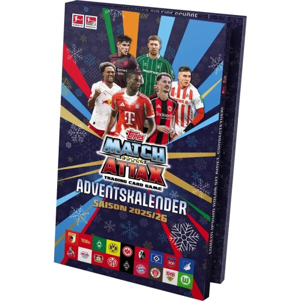 Topps Match Attax Season 2025/26 Adventskalender (Bundesliga)