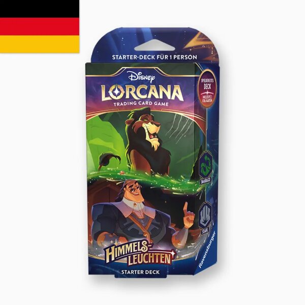 Lorcana Himmelsleuchten Starter Deck Smaragd & Stahl