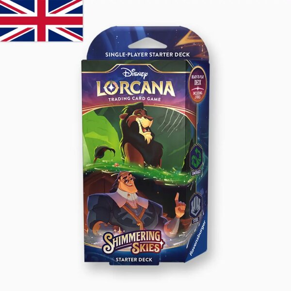 Lorcana Shimmering Skies Starter Deck Emerald & Steel