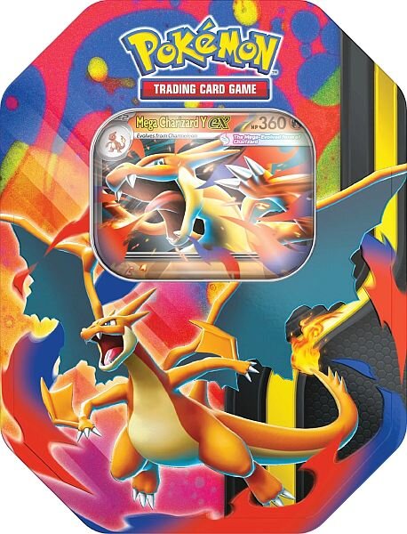 Pokemon Mega Glurak Y ex Tin Box