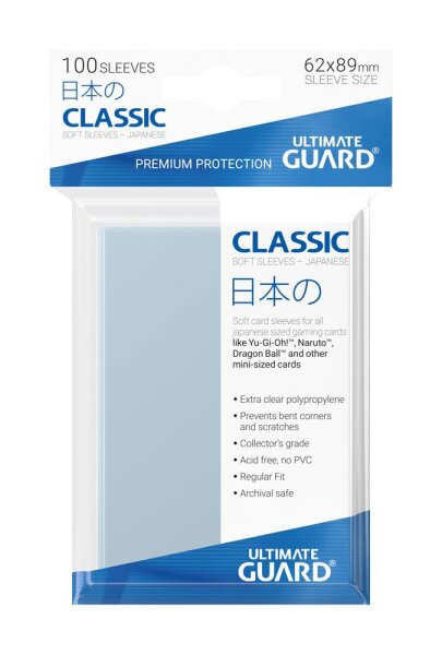 Ultimate Guard Classic Soft Sleeves (Japanische Gr&ouml;&szlig;e)