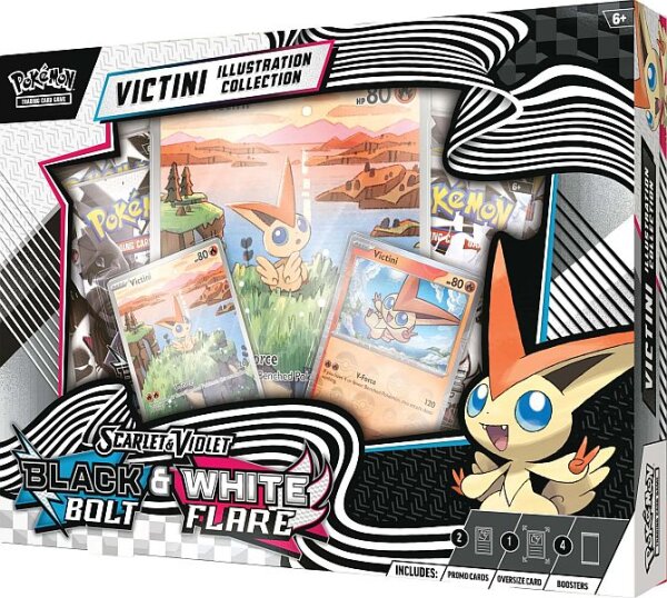 Pokemon White Flare & Black Bolt Victini Illustration Collection