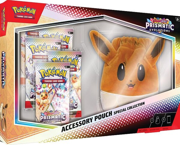 Pokemon Prismatic Evolutions Pouch Collection