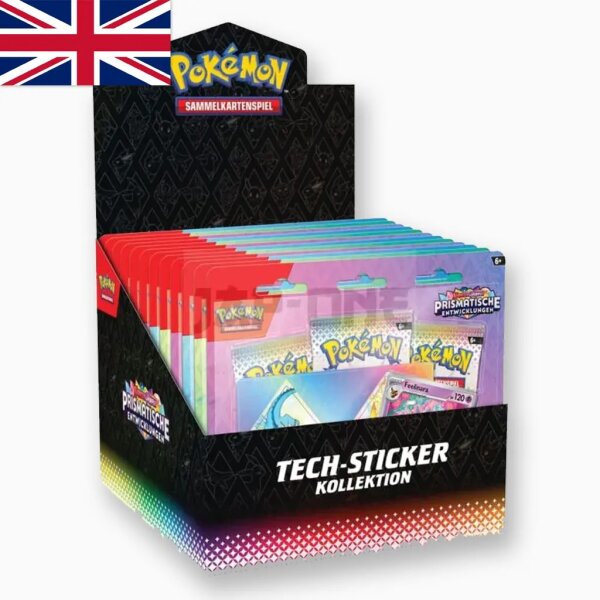 Pokemon Prismatic Evolutions Tech-Sticker Display